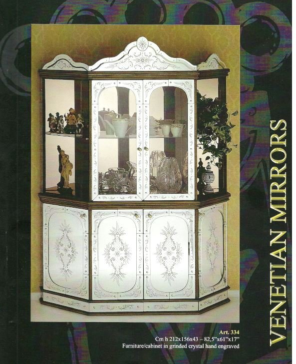Grande Armoire Vénitienne Avec Miroir - Voltolina Murano