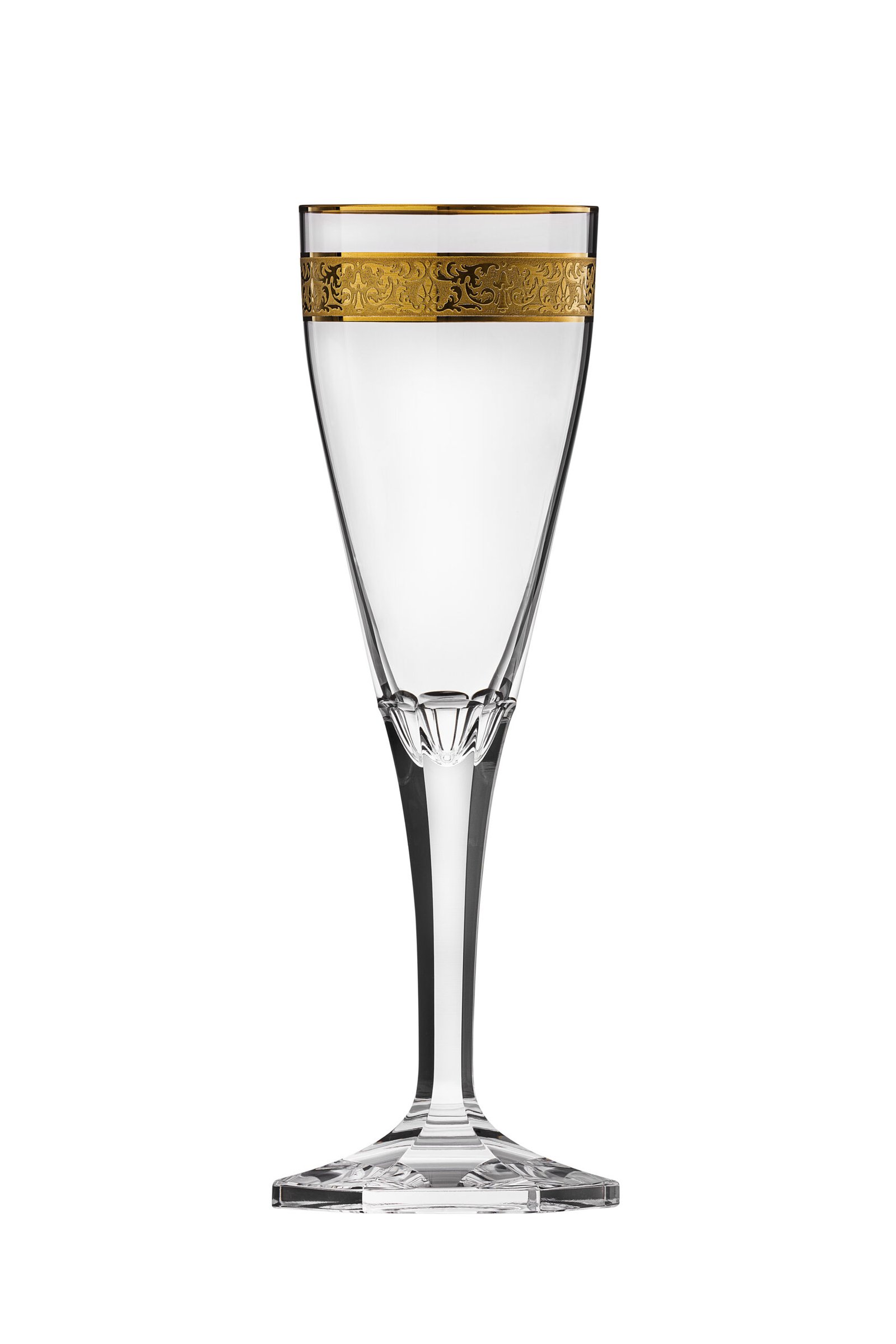 Flûte à champagne en Cristal de Bohême Taillé de la prestigieuse cristallerie Moser. Collection Copenhagen.