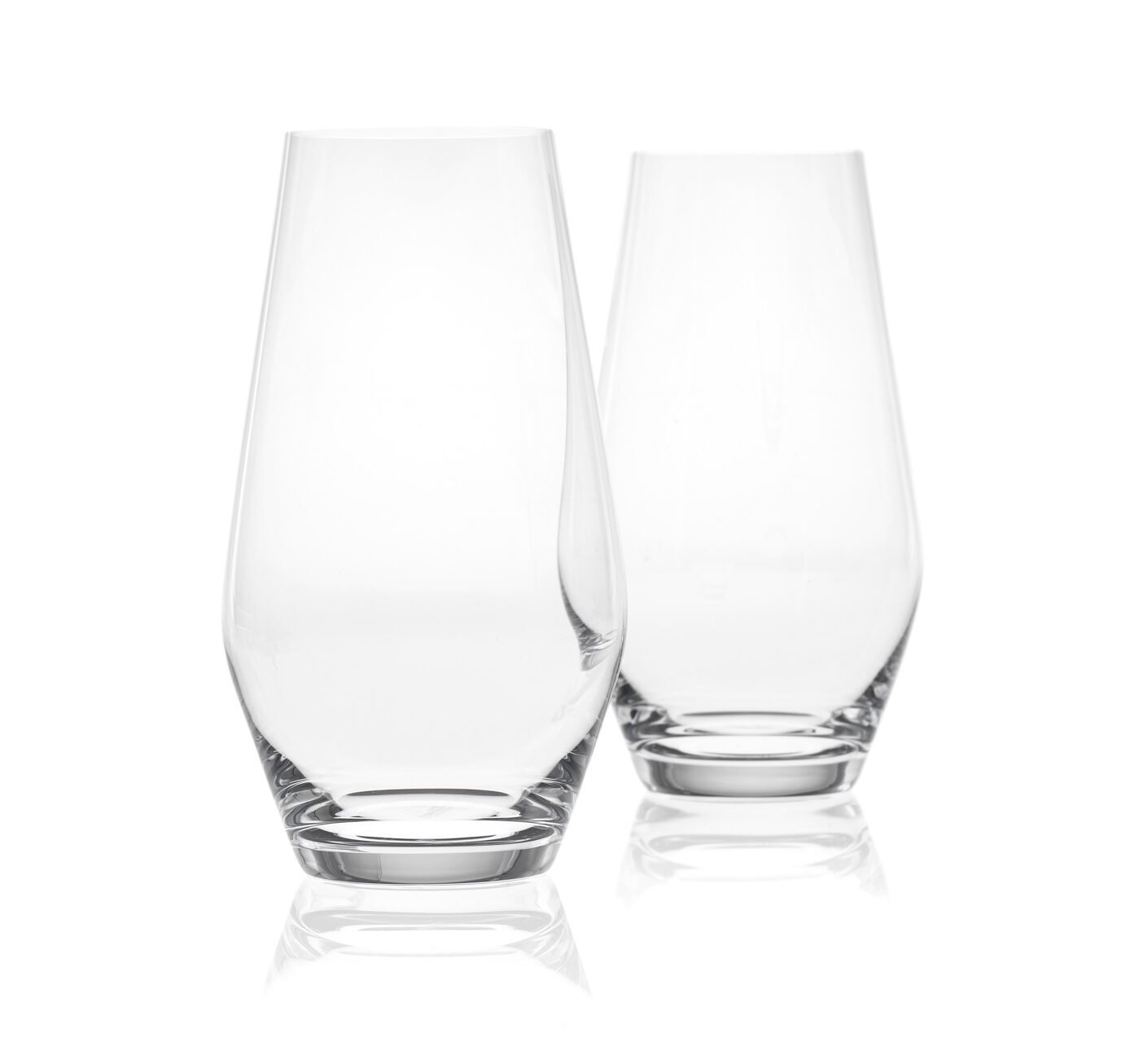 Double verres à eau en Cristal de Bohême Uni de la prestigieuse cristallerie Moser. Collection Oeno.