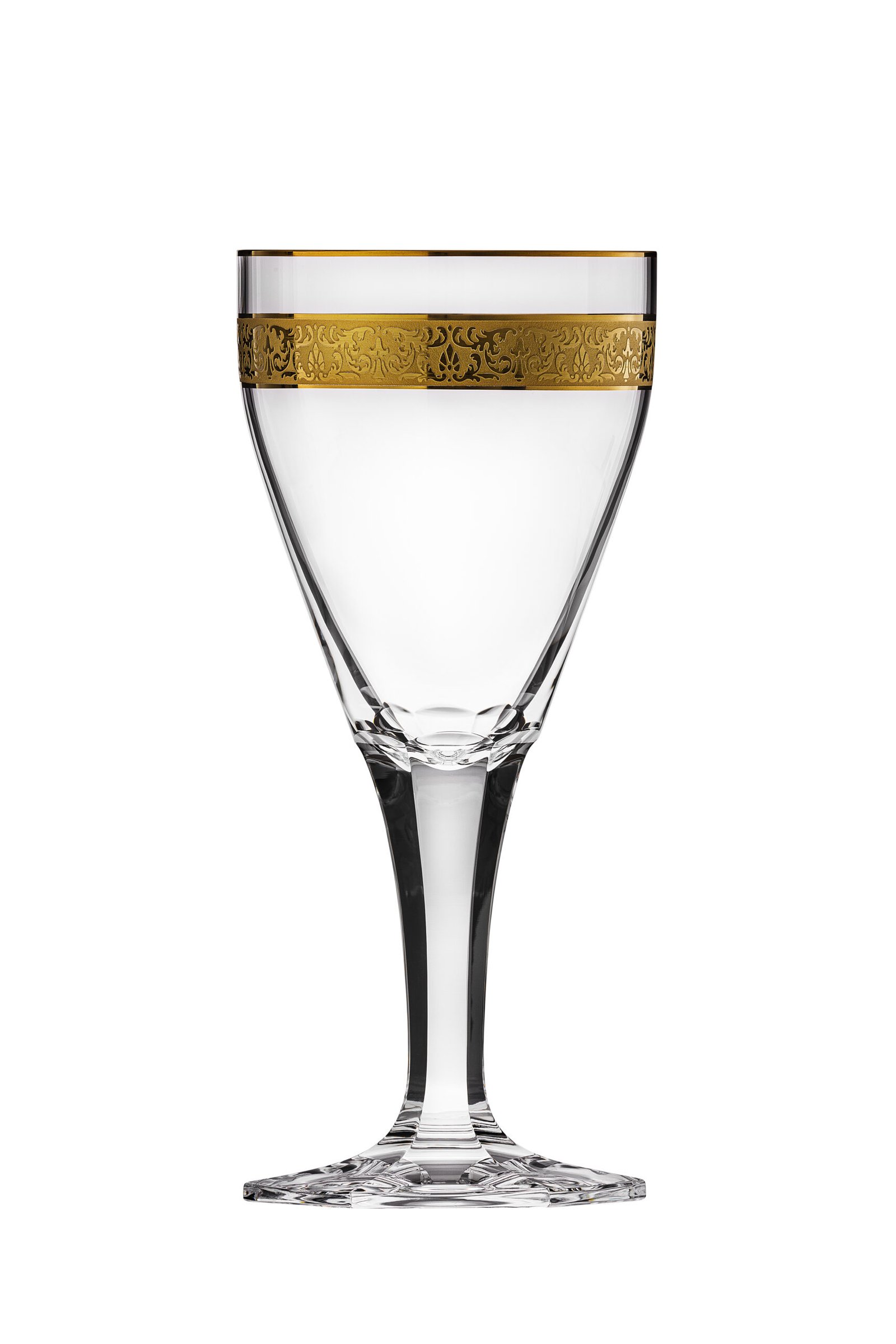 Verre à vin rouge en Cristal de Bohême Taillé de la prestigieuse cristallerie Moser. Collection Copenhagen.