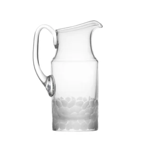 Carafe à eau 1,5L en authentique cristal de bohême taillé. Collection Whisky Set Pebbles de Moser, la plus prestigieuse & réputée cristallerie de Bohême.