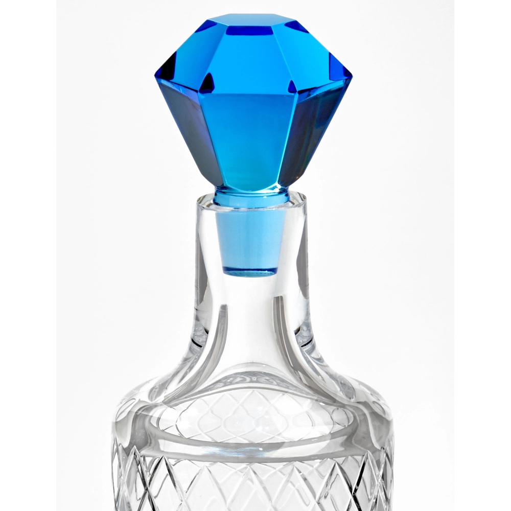 Carafe & Verres à Whisky en Cristal de Bohême Taillé Bonbon Moser - Topaz – Image 5