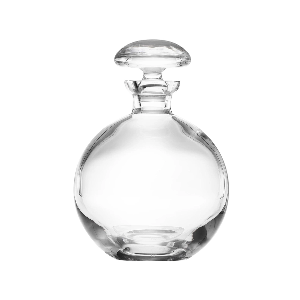 Carafe à whisky 1L en authentique cristal de bohême uni. Collection Culbuto de Moser, la plus prestigieuse & réputée cristallerie de Bohême.