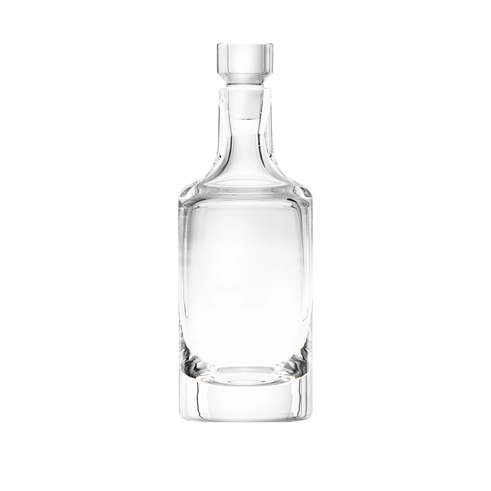 Carafe à whisky 1L en authentique cristal de bohême uni. Collection Whisky Set de Moser, la plus prestigieuse & réputée cristallerie de Bohême.