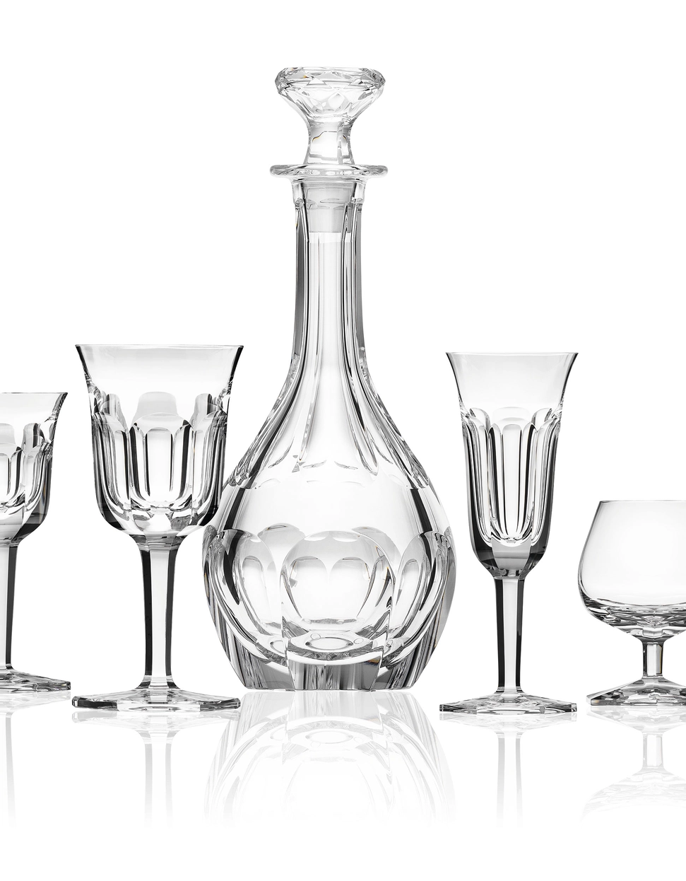 Carafe à Décanter à Vin 1L Pope en Cristal de Bohême Taillé - Moser – Image 3