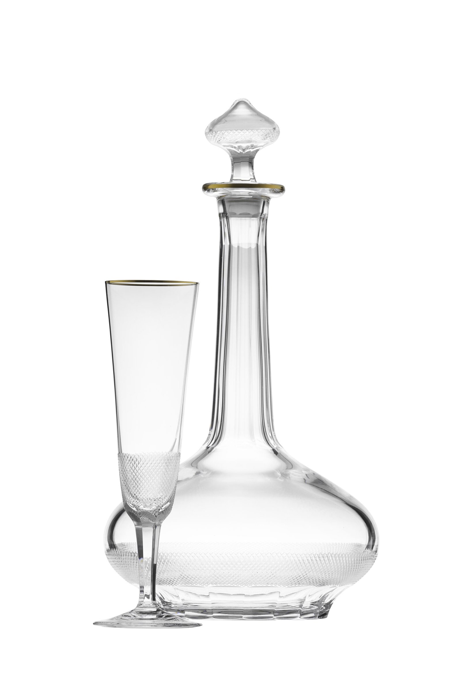 Carafe Décanteur à Vin 1L Royal en Cristal de Bohême Taillé - Moser – Image 2