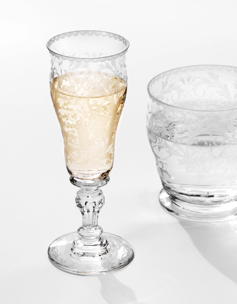Flûte à Champagne 120ml Baroque en Cristal de Bohême Taillé - Moser – Image 3