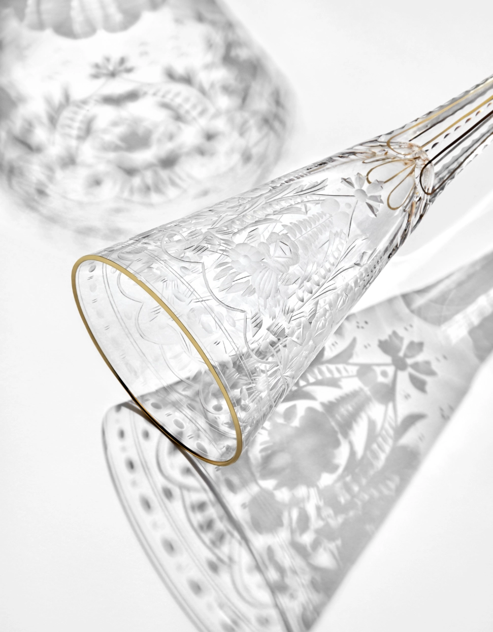 Flûte à Champagne 160ml Maharani en Cristal de Bohême Taillé - Moser – Image 2
