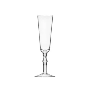 Flûte à champagne 180ml en authentique cristal de bohême taillé main. Collection Mozart de Moser, la plus prestigieuse & réputée cristallerie de Bohême.