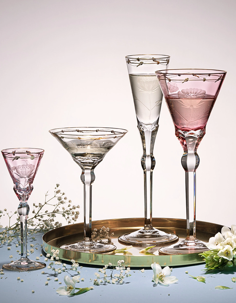Flûte à Champagne Paula en Cristal de Bohême Taillé - Moser – Image 5