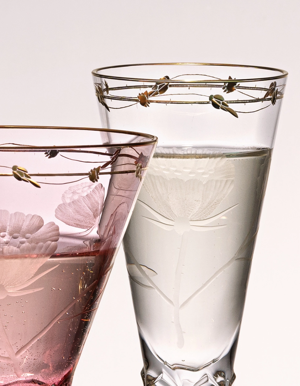Flûte à Champagne Paula en Cristal de Bohême Taillé - Moser – Image 4