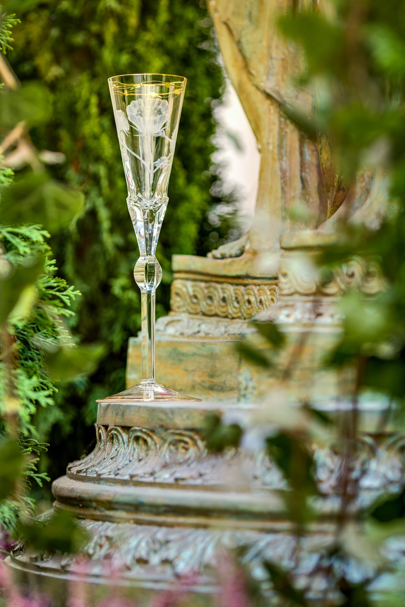 Flûte à Champagne Paula en Cristal de Bohême Taillé - Moser – Image 6