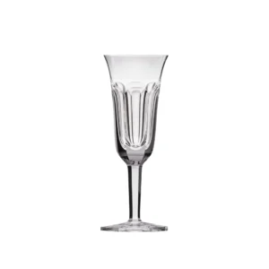 Flûte à champagne 150ml en authentique cristal de bohême taillé main. Collection Pope de Moser, la plus prestigieuse & réputée cristallerie de Bohême.