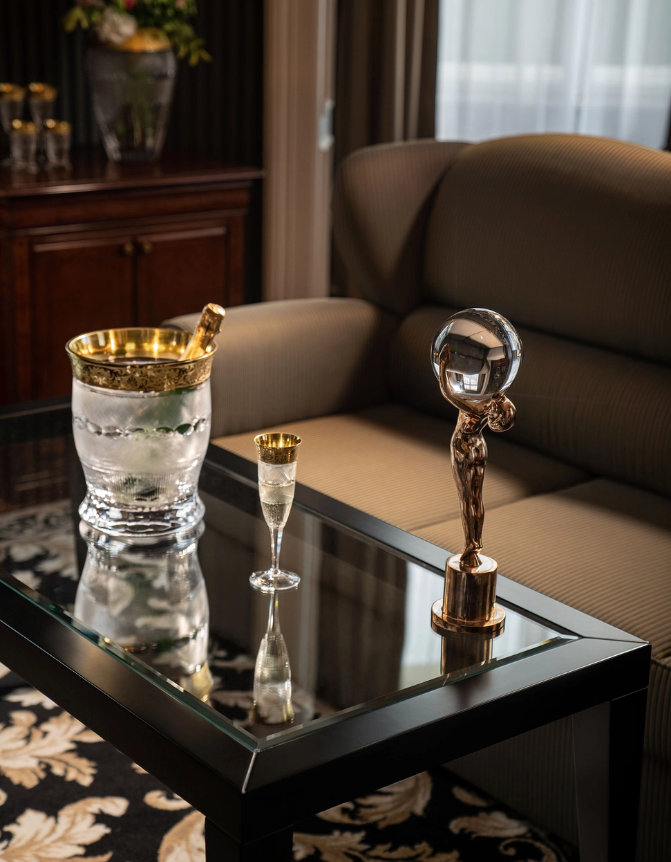 Seau à Champagne Splendid en Cristal de Bohême Taillé - Moser – Image 3