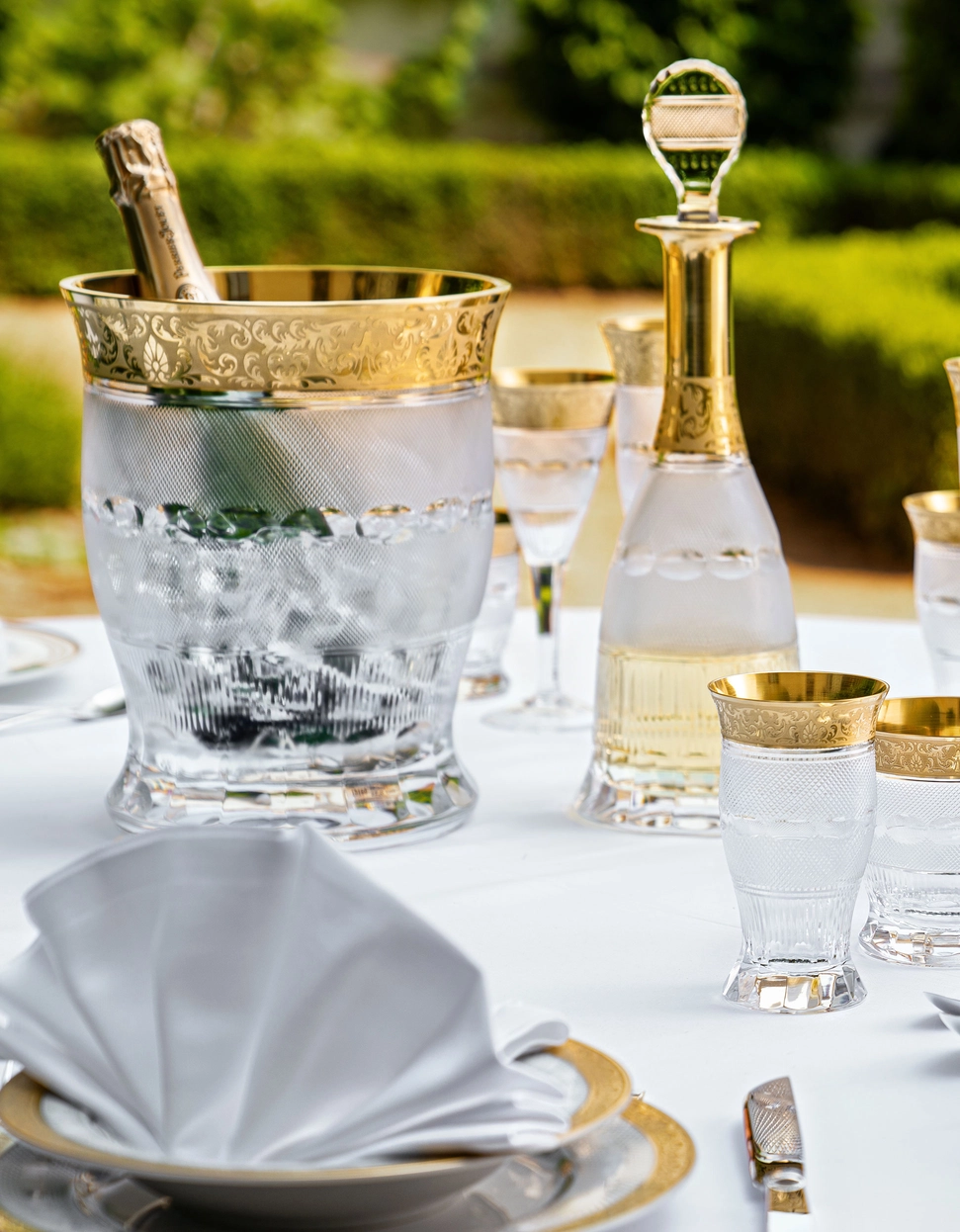 Seau à Champagne Splendid en Cristal de Bohême Taillé - Moser – Image 4