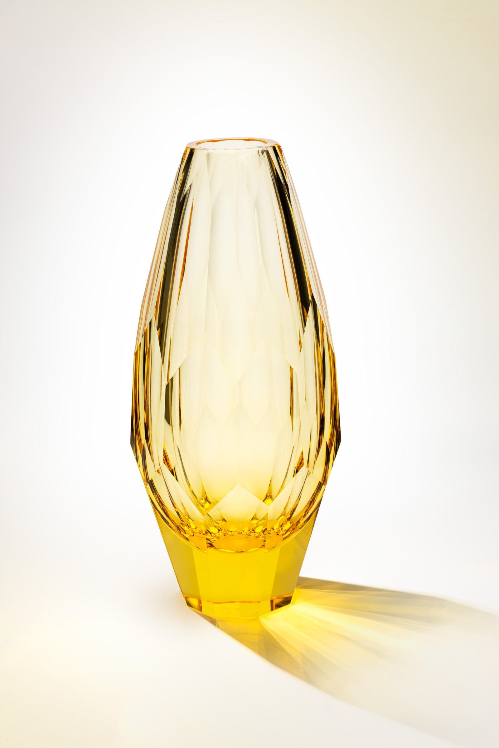 Vase 30cm Cubism en Cristal de Bohême Taillé - Moser – Image 7