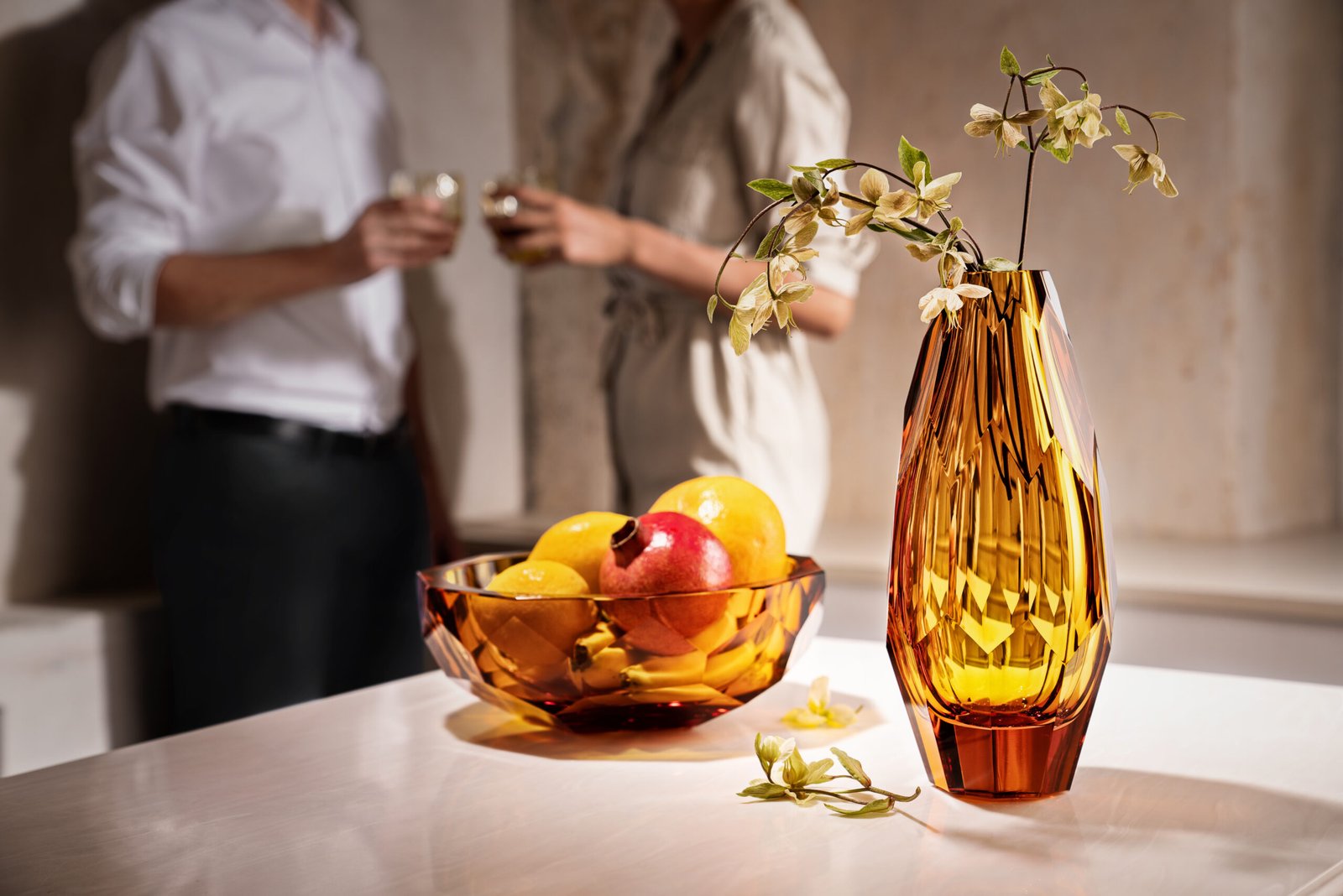 Vase 30cm Cubism en Cristal de Bohême Taillé - Moser – Image 5