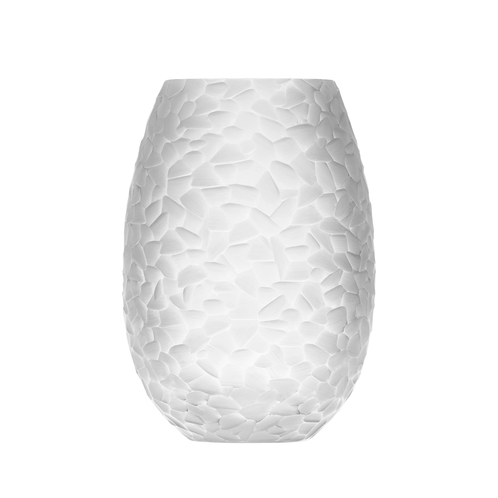 Vase Arctic 30cm en authentique cristal de bohême taillé main. Création de Moser, la plus prestigieuse & réputée cristallerie de Bohême.