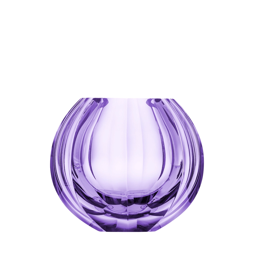 Vase Beauty 16,5cm, couleur alexandrite, en authentique cristal de bohême taillé main. Création de Moser, la plus prestigieuse & réputée cristallerie de Bohême.