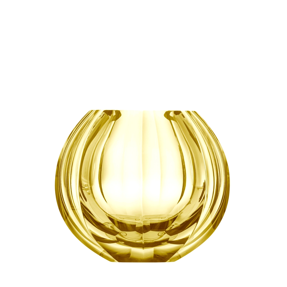 Vase Beauty 16,5cm, couleur eldor, en authentique cristal de bohême taillé main. Création de Moser, la plus prestigieuse & réputée cristallerie de Bohême.