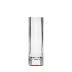 Vase Daisy 18cm, couleur rosalin, n authentique cristal de bohême taillé main. Création de Moser, la plus prestigieuse & réputée cristallerie de Bohême.