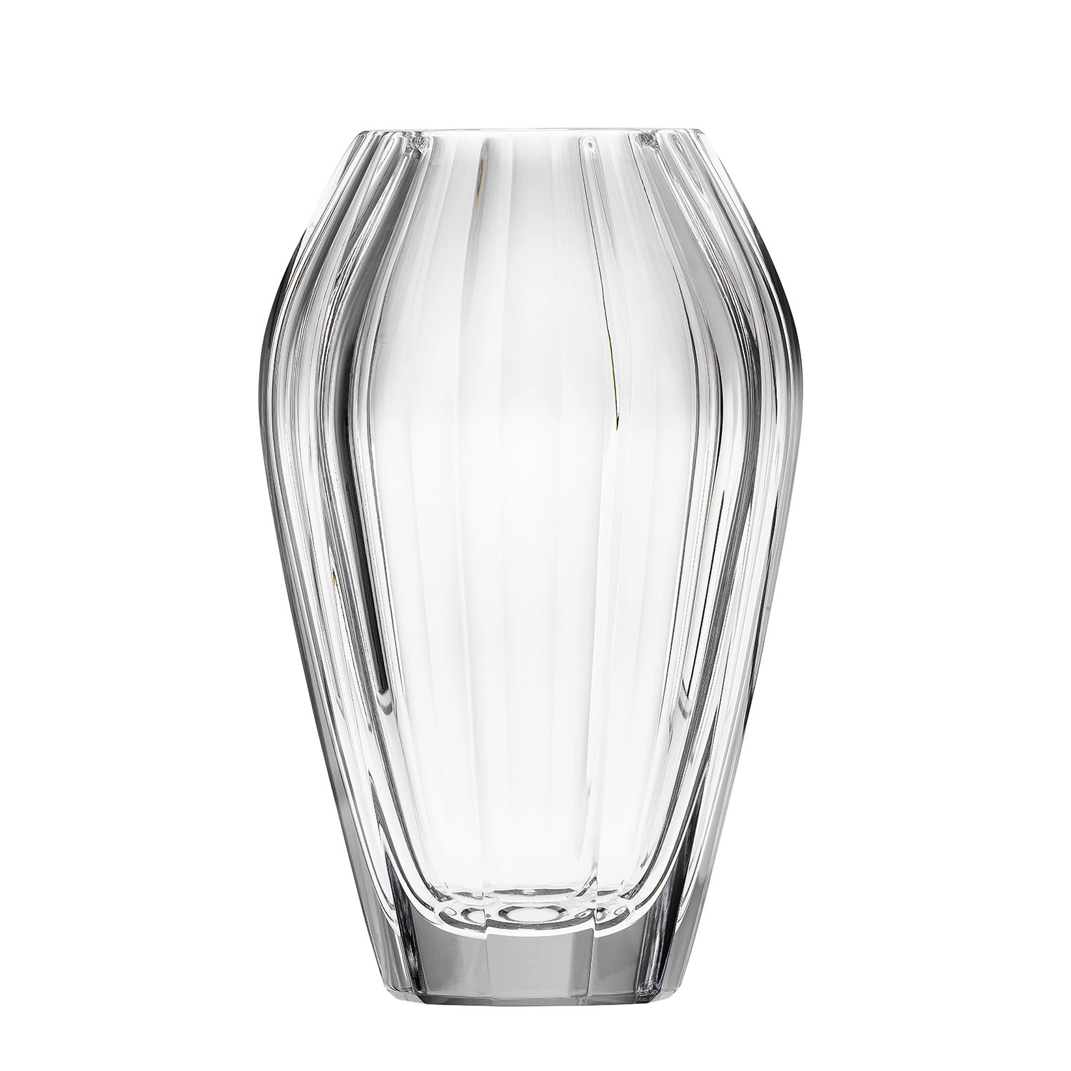Vase Diva 20cm en authentique cristal de bohême taillé main. Création de Moser, la plus prestigieuse & réputée cristallerie de Bohême.