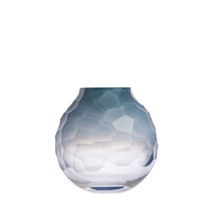 Vase Dotty 15cm violet opale en authentique cristal de bohême taillé main. Création de Moser, la plus prestigieuse & réputée cristallerie de Bohême.
