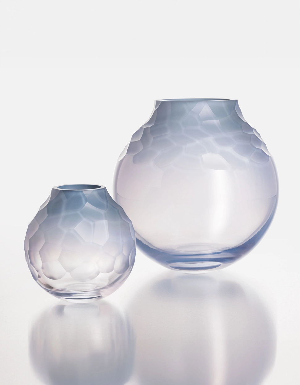 Vase Dotty 25cm Violet Opale en Cristal de Bohême - Moser – Image 3