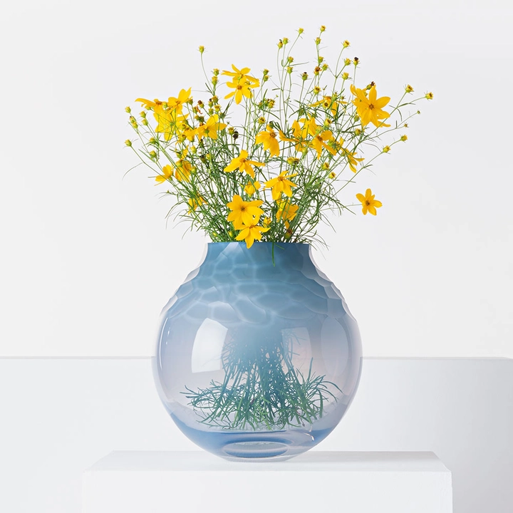Vase Dotty 25cm Violet Opale en Cristal de Bohême - Moser – Image 4