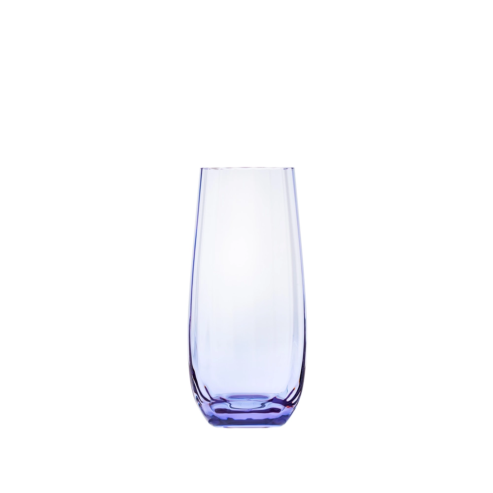Verre à eau 350ml, couleur alexandrite, en authentique cristal de bohême, uni. Collection Optic de Moser, la plus prestigieuse & réputée cristallerie de Bohême.