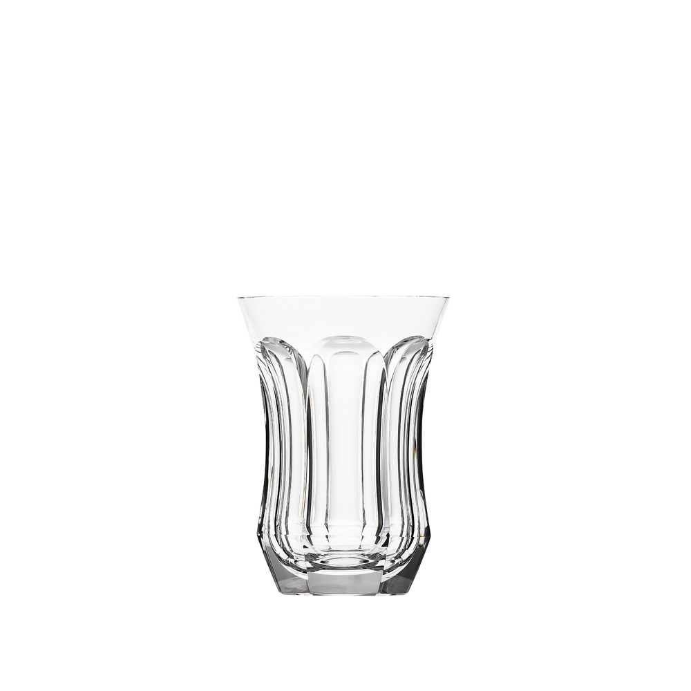 Verre à eau 320ml en authentique cristal de bohême taillé main. Collection Pope de Moser, la plus prestigieuse & réputée cristallerie de Bohême.