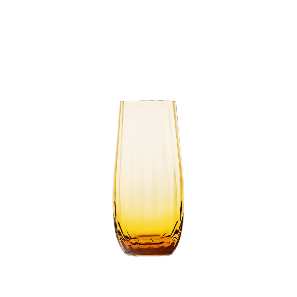 Verre à eau topaz 350ml en authentique cristal de bohême, uni. Collection Optic de Moser, la plus prestigieuse & réputée cristallerie de Bohême.