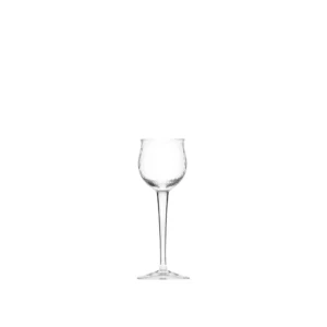 Verre à liqueur 50ml en authentique cristal de bohême taillé main. Collection Wellenspiel ("jeu de vagues") de Moser, la plus prestigieuse & réputée cristallerie de Bohême.