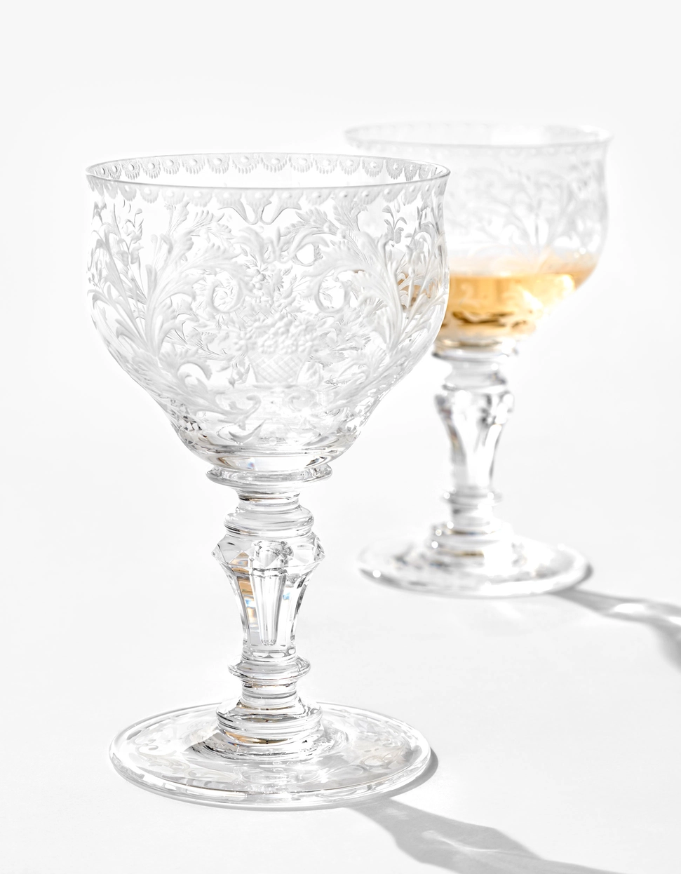 Verre à Vin 260ml Baroque en Cristal de Bohême Taillé - Moser – Image 4