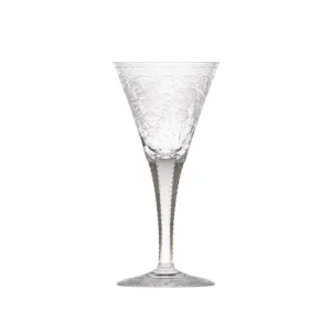 Verre à vin blanc 220ml en authentique cristal de bohême taillé main, et gravé artistiquement. Collection Maharani Édition 2023 de Moser, la plus prestigieuse & réputée cristallerie de Bohême.