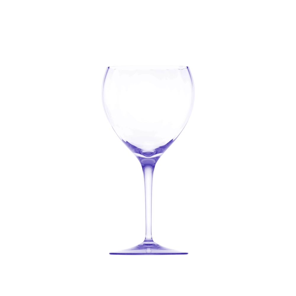 Verre à vin rouge 480ml, couleur alexandrite, en authentique cristal de bohême taillé main. Collection Optic de Moser, la plus prestigieuse & réputée cristallerie de Bohême.