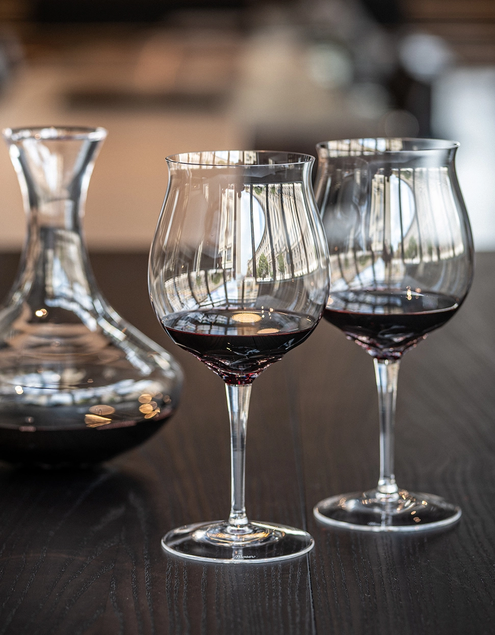 Verre à Vin Rouge 550ml Bouquet en Cristal de Bohême Taillé - Moser – Image 2