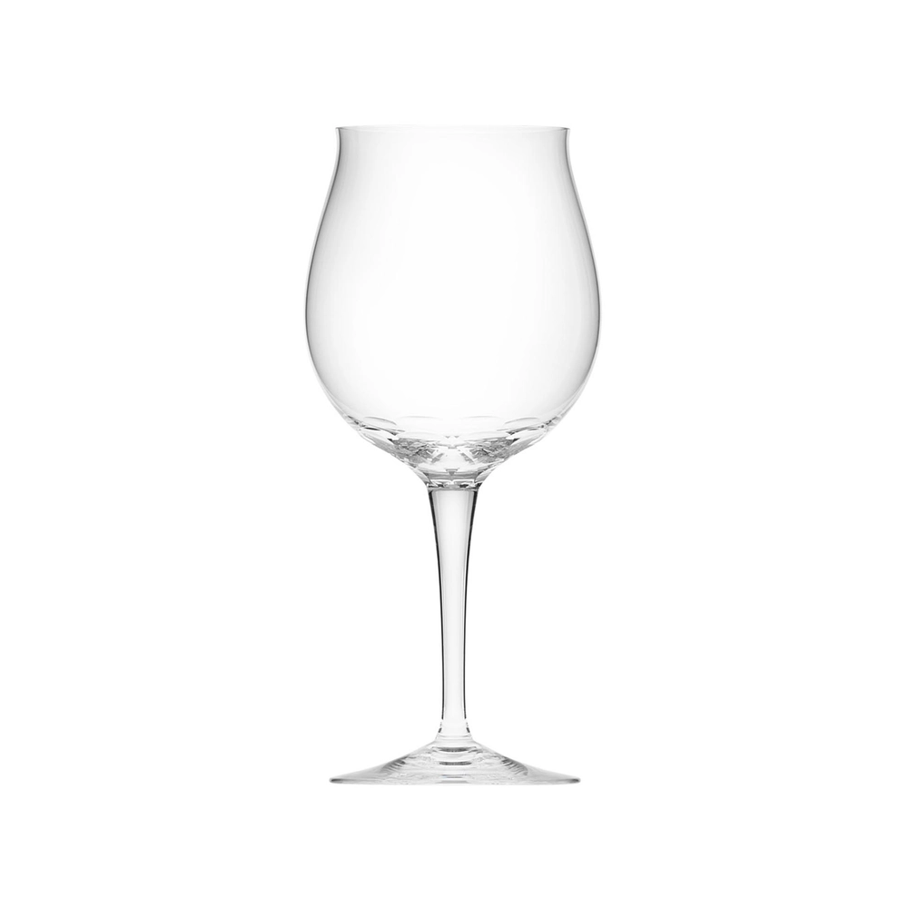 Verre à vin rouge 550ml en authentique cristal de bohême taillé main. Collection Bouquet de Moser, la plus prestigieuse & réputée cristallerie de Bohême.