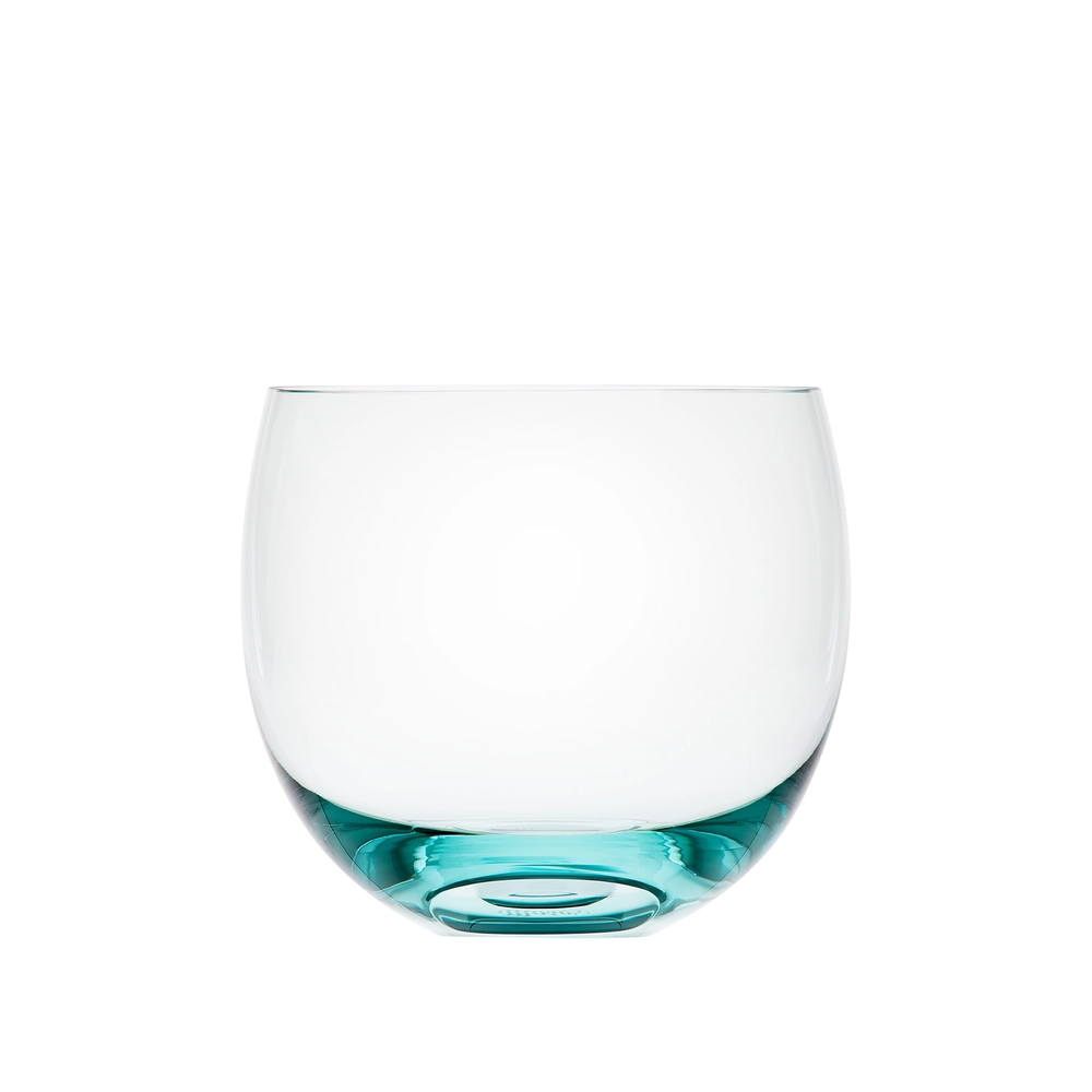 Verre à whisky 240ml, couleur béryl, en authentique cristal de bohême uni. Collection Culbuto de Moser, la plus prestigieuse & réputée cristallerie de Bohême.