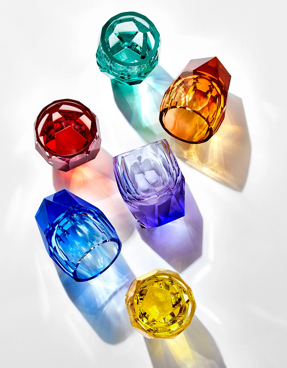 Verre à Whisky Alexandrite 220ml Cubism en Cristal de Bohême Taillé - Moser – Image 3