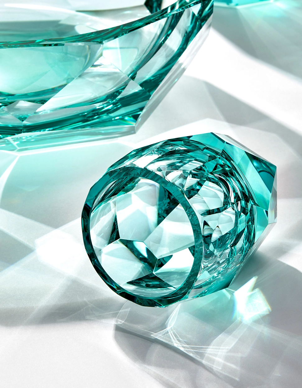 Verre à Whisky Alexandrite 220ml Cubism en Cristal de Bohême Taillé - Moser – Image 2