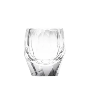 Verre à whisky 220ml en authentique cristal de bohême taillé main. Collection Cubisme de Moser, la plus prestigieuse & réputée cristallerie de Bohême.