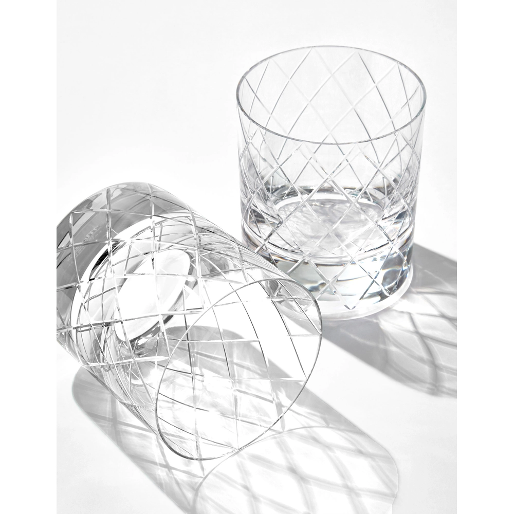 Carafe & Verres à Whisky en Cristal de Bohême Taillé Bonbon Moser - Topaz – Image 6