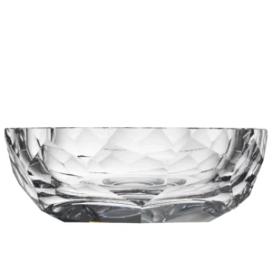 Bol 29cm en authentique cristal de bohême taillé main. Collection Cubism de Moser, la plus prestigieuse & réputée cristallerie de Bohême.