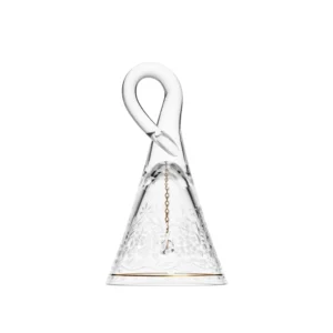 Cloche de décoration en authentique cristal de bohême taillé main. Collection Maharani de Moser, la plus prestigieuse & réputée cristallerie de Bohême.