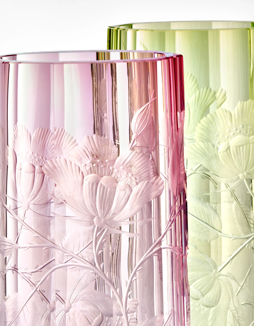 Vase Goddess 33cm Art Nouveau en Cristal de Bohême Taillé - Moser – Image 8