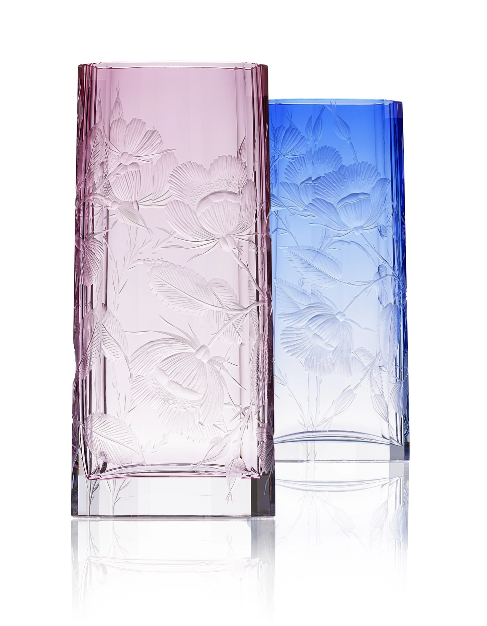 Vase Goddess 33cm Art Nouveau en Cristal de Bohême Taillé - Moser – Image 9