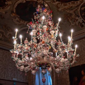 Lustres en verre de Murano
