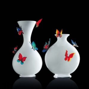 Vase en verre de Murano Farfalle